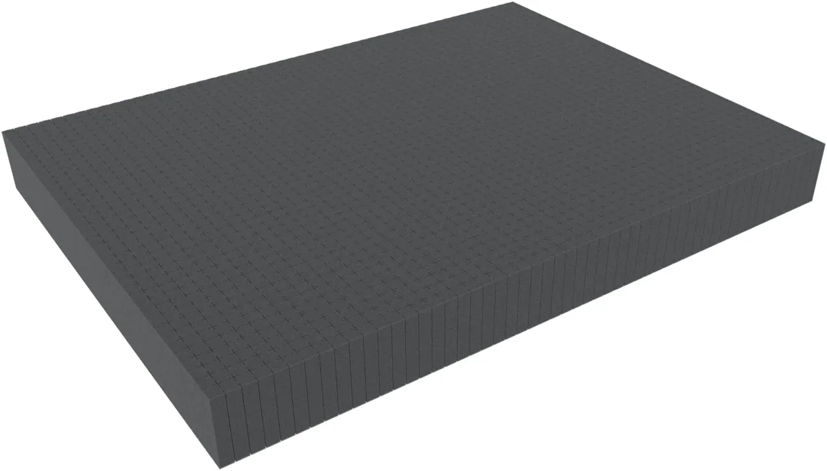 800 mm x 600 mm x 80 mm - Raster 15 mm - Pick and Pluck / Pre-Cubed foam tray