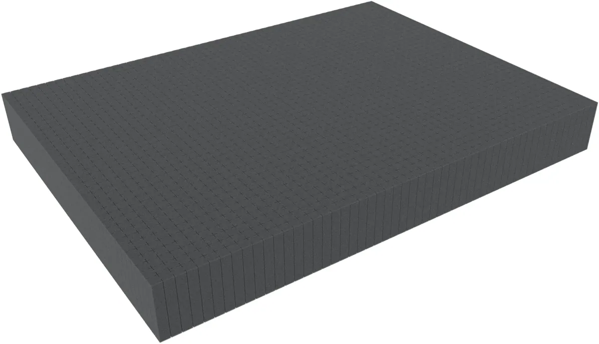 800 mm x 600 mm x 90 mm - Raster 15 mm - Pick and Pluck / Pre-Cubed foam tray