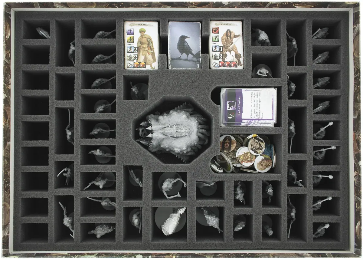 AYGE065BO 65 mm foam tray for the Conan stretch goal board game box
