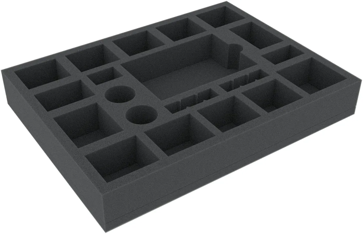 BJMEIC042BO 293 mm x 219 mm x 45 mm foam tray for board games with 20 compartments