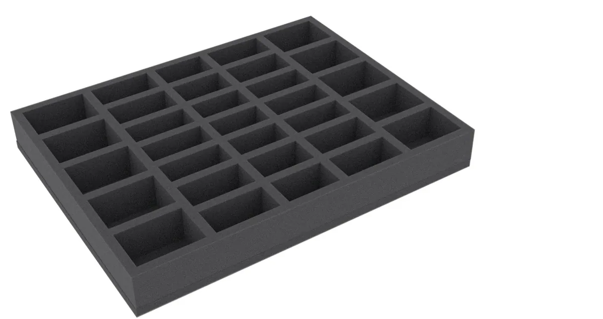 BLLT050BO Foam tray for KDM boardgame - 31 medium sized Kingdom Death Monster miniatures