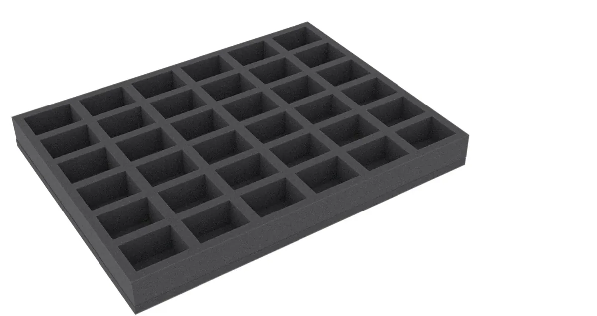 BLLU040BO Form tray for KDM boardgame - 36 small sized Kingdom Death Monster miniatures