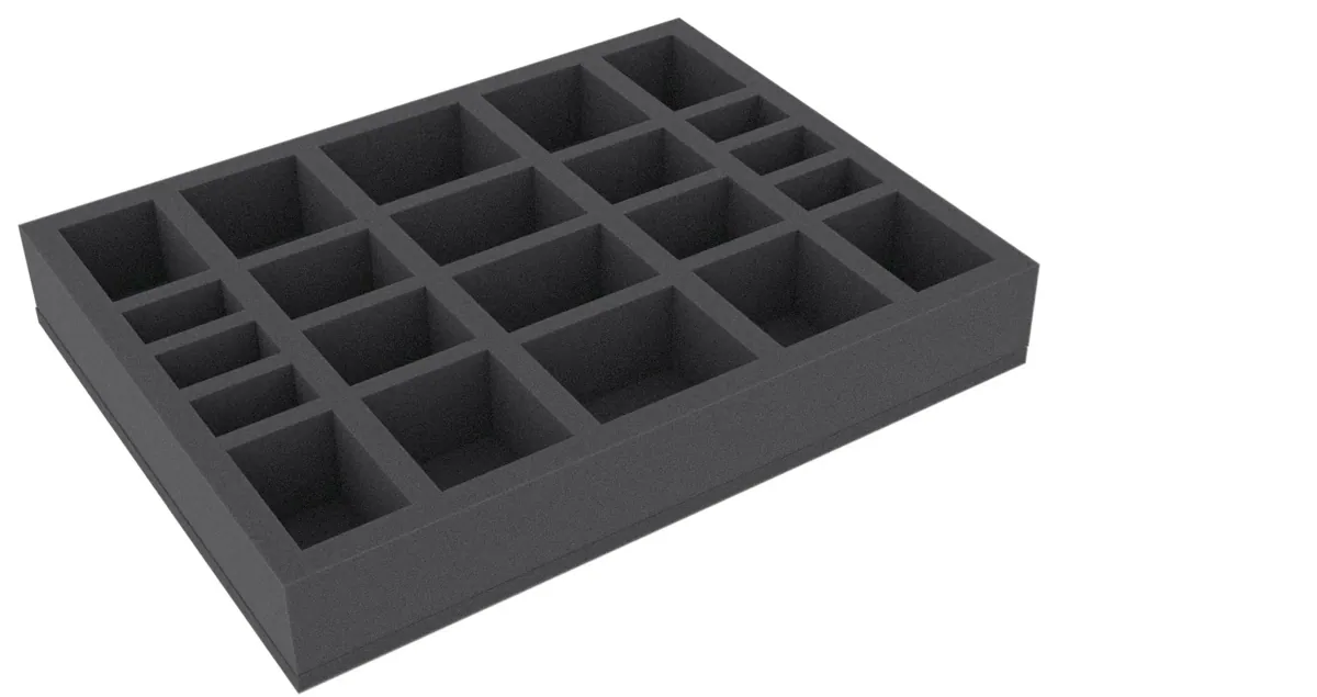 BLLT050BO Foam tray for KDM boardgame - 22 large sized Kingdom Death Monster miniatures