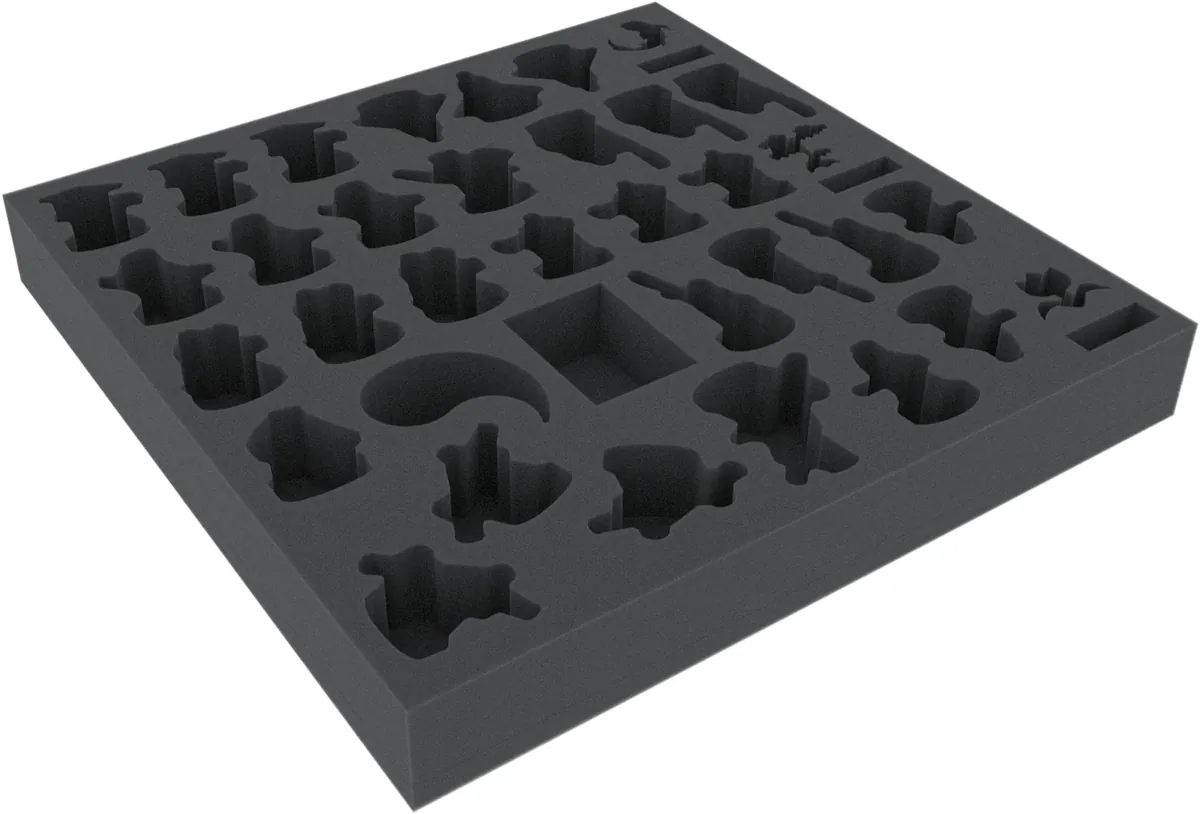 BHKW055BO 55 mm foam tray with 25 compartments for Massive Darkness - Dashboards