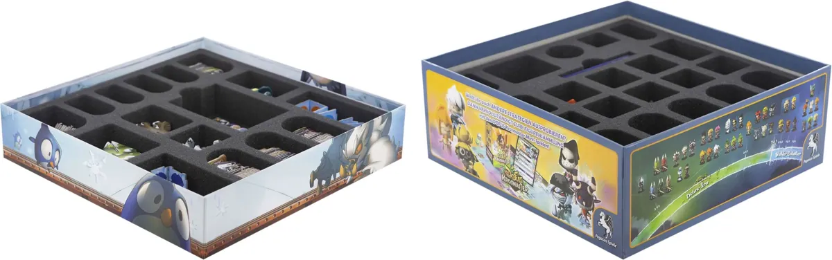 Feldherr foam tray set for Krosmaster Arena and expansion Frigost board game boxes