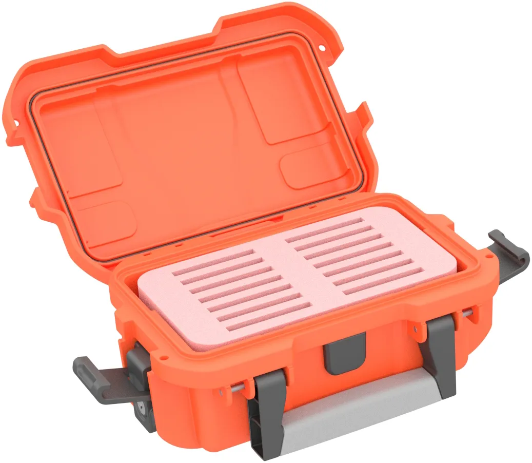 Protective case / transport case waterproof for 2.5 SSD / HDD hard drives - 14 compartments