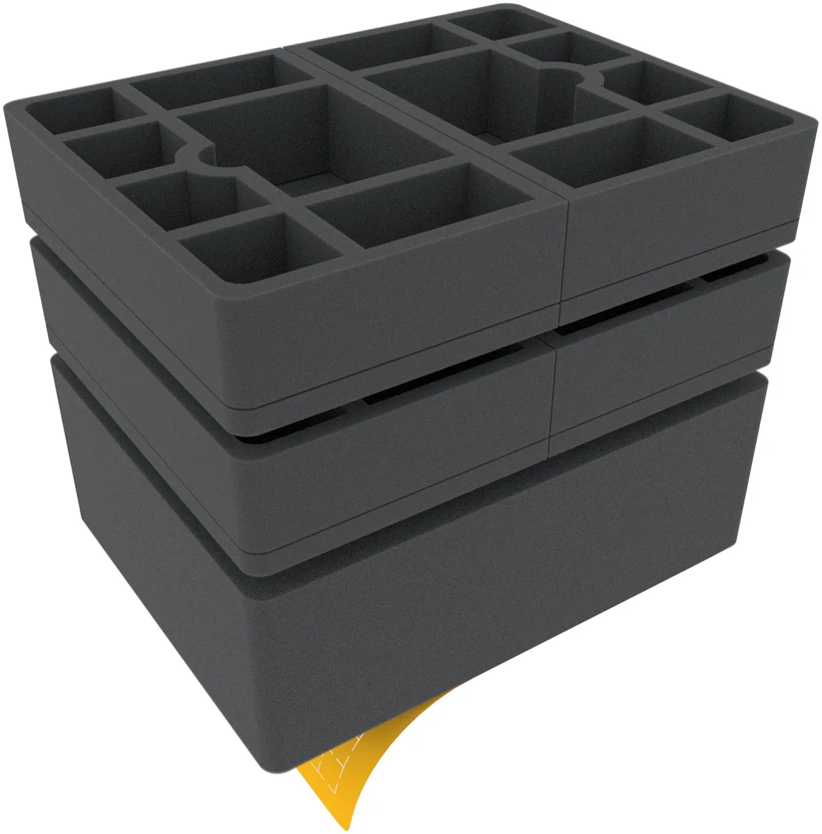 Feldherr foam set for Citadel Battle Figure Case - Pick and Pluck tray for tanks/monsters + game materials