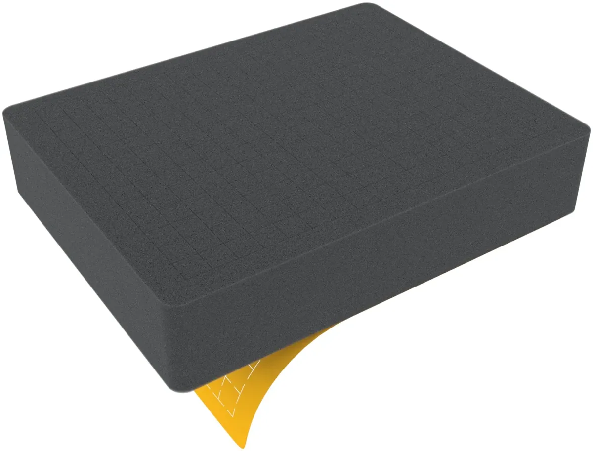 CRMEML055S 272 mm x 211 mm x 55 mm Pick and Pluck / Pre-Cubed foam tray - grid 14 mm self-adhesive