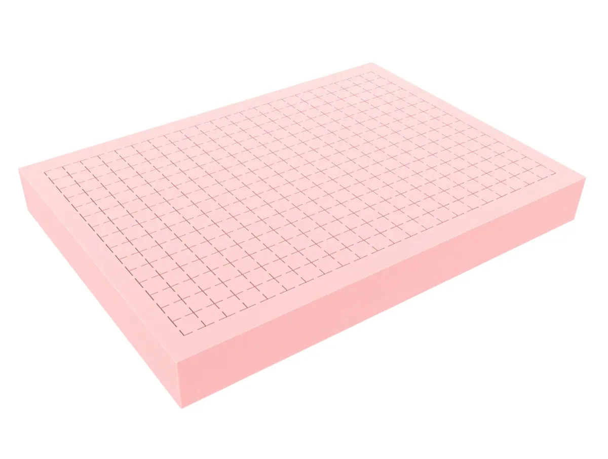 360 mm x 260 mm x 40 mm Feldherr ESD Pick and Pluck / Pre-Cubed foam tray - Raster 15 mm - electrostatic dissipative
