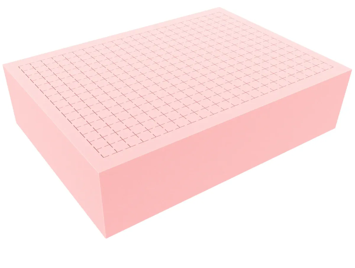 360 mm x 260 mm x 90 mm - Feldherr ESD Raster / Pick and Pluck / Pre-Cubed foam tray - Raster 15 mm - electrostatic dissipative