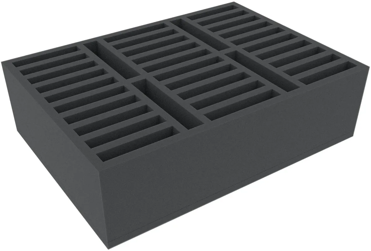 DDMFMV100BO 360 mm x 260 mm x 100 mm foam tray with 34 compartments