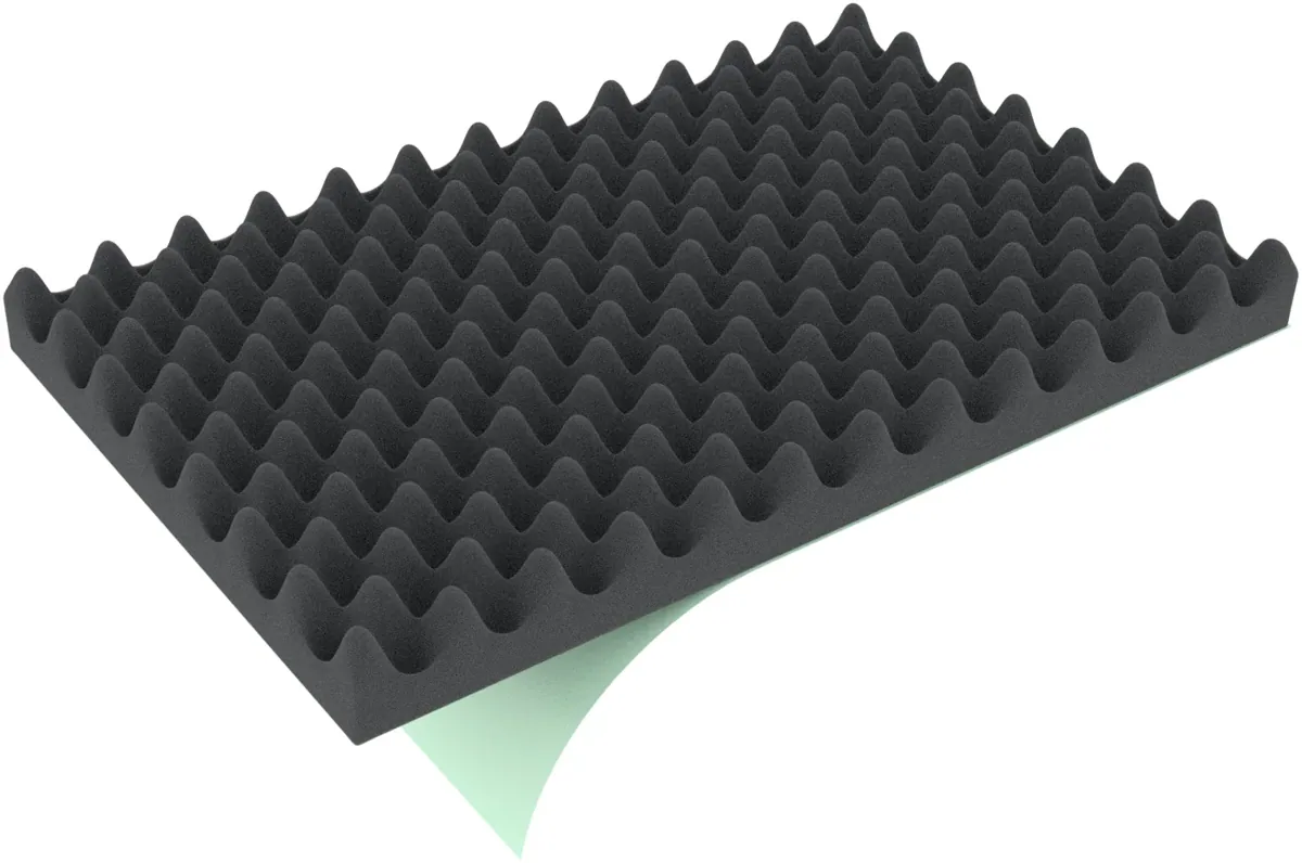 DMNP040S 565 mm x 365 mm x 40 mm Convoluted foam one-sided self-adhesive