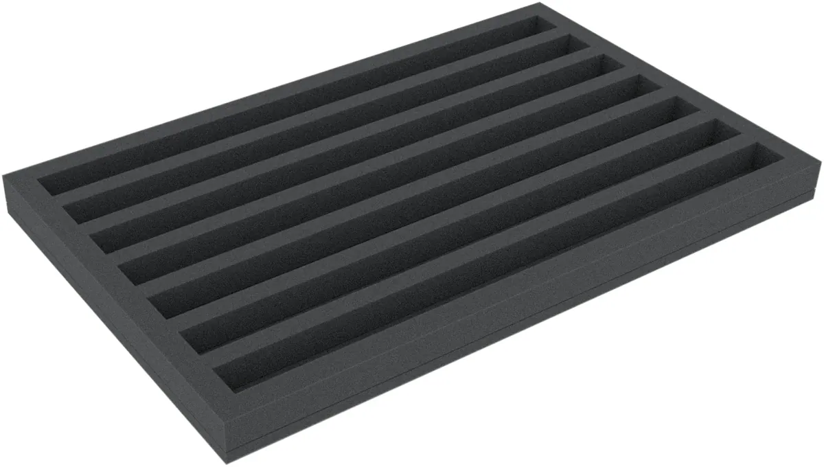 DSMEYK035BO 35 mm Double-Size foam tray with 7 compartments