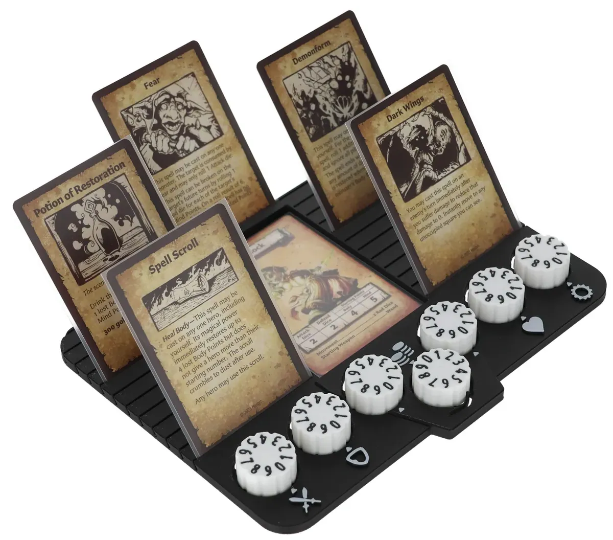 Feldherr Dashboard with counters for HeroQuest (2021)