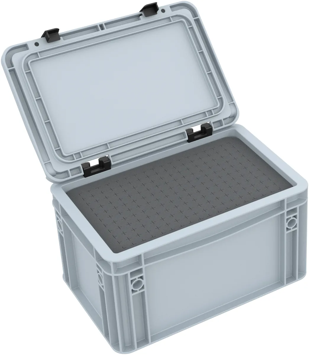 ED 32/17 HG Eurocontainer Case / Euro Box 300 x 200 x 185 mm inclusive Pick and Pluck foam set
