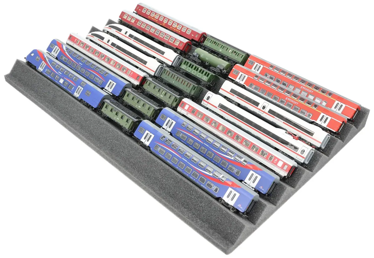 EUMEWEA01 Feldherr Zugliege - TT Gauge - 7 compartments for model railway locomotives, wagons and vehicles
