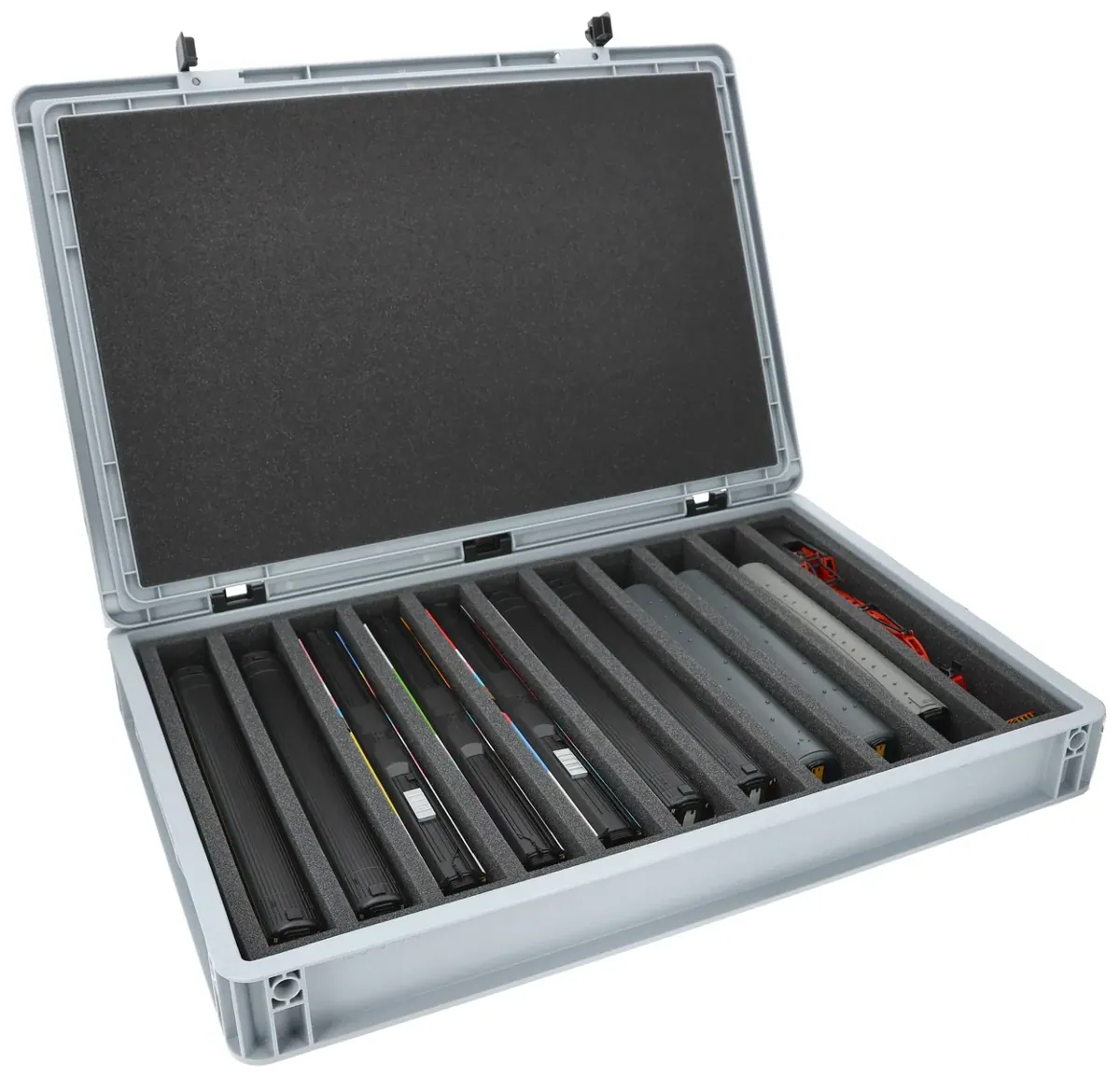 Feldherr Eurobox 60 x 40 cm Set for model railway - 00 scale - 11 compartments - foam insert for upright storage
