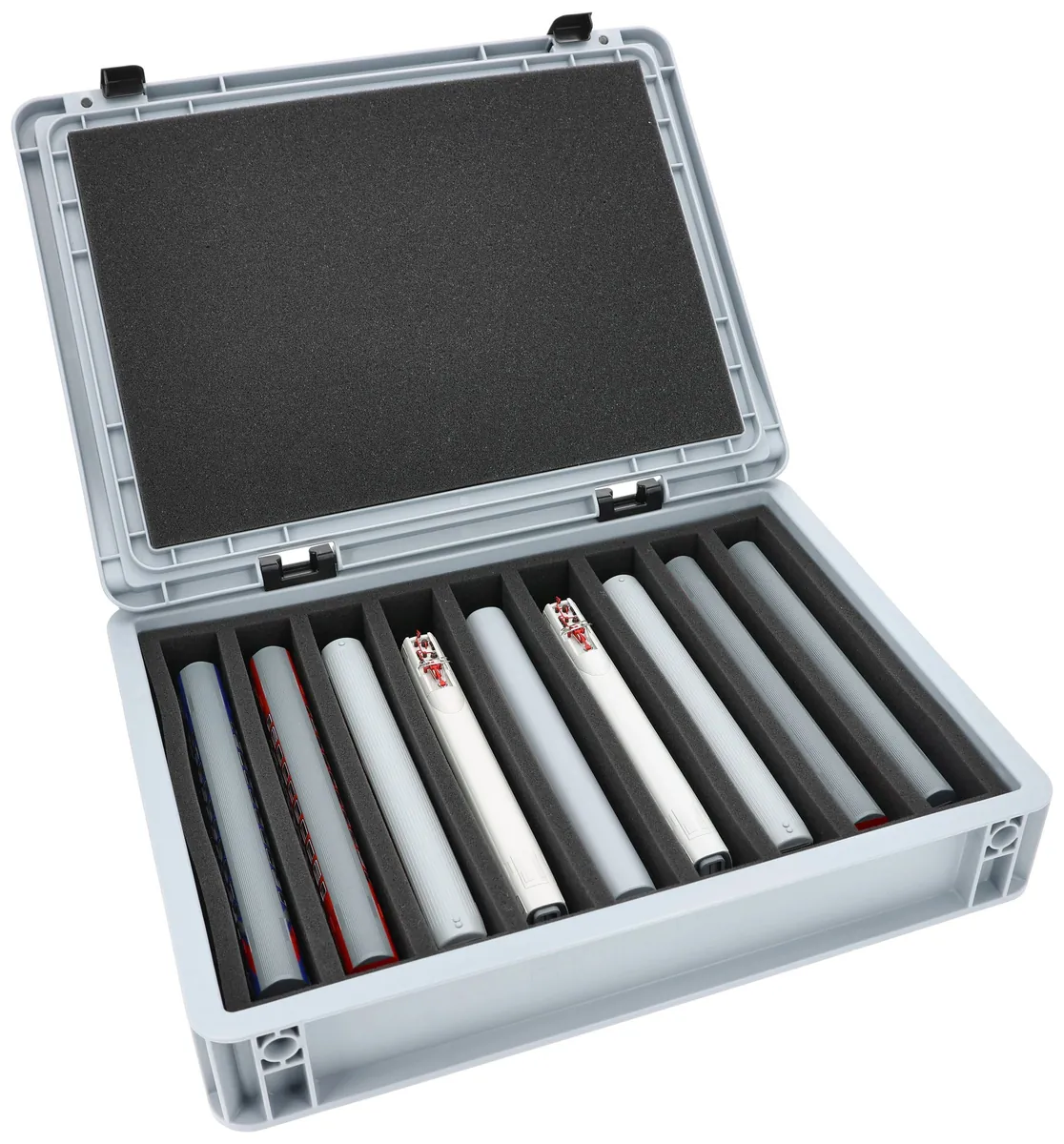 Feldherr Eurobox 40 x 30 cm Set for model railway - TT scale - 9 compartments - foam insert for upright storage