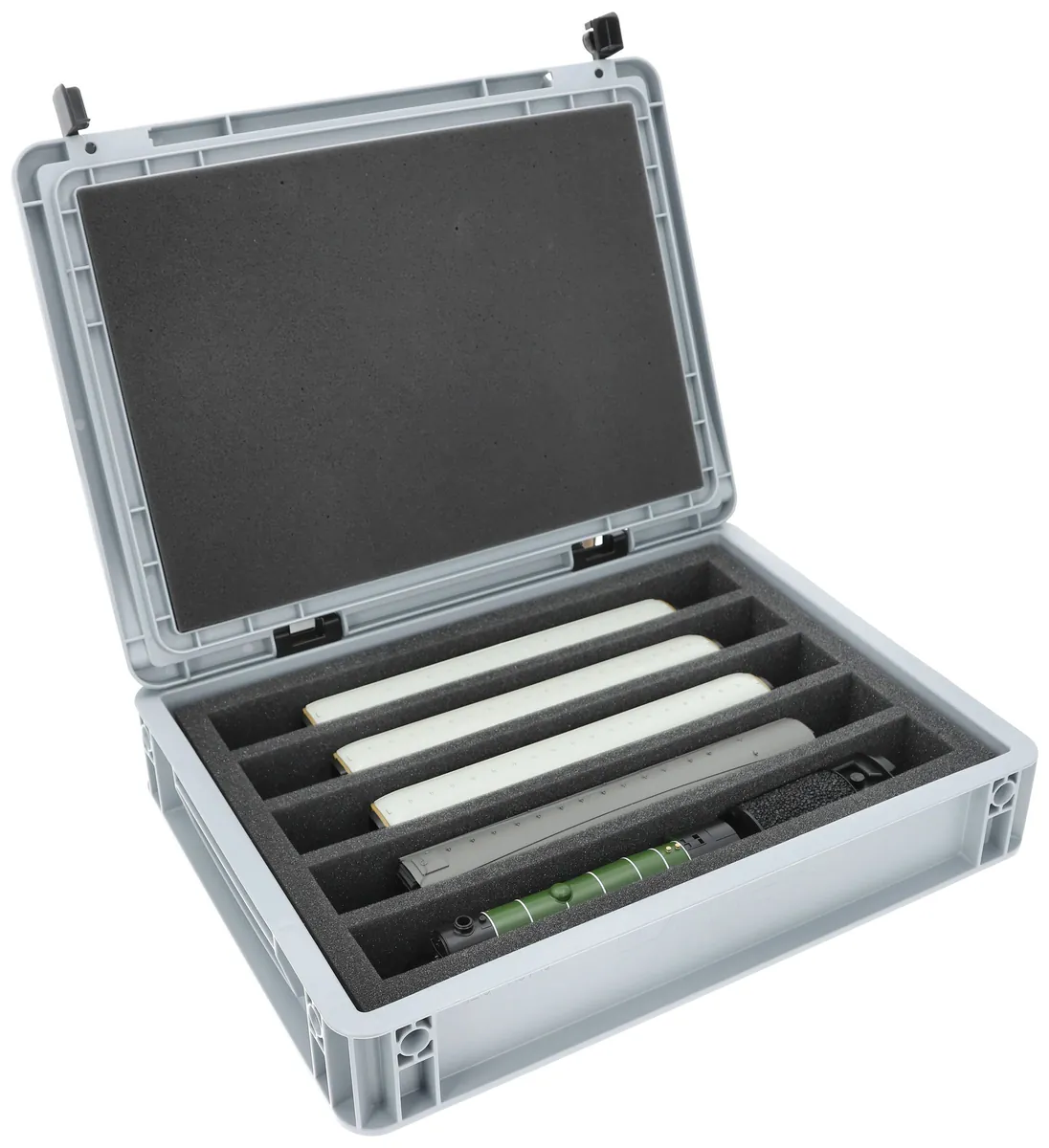 Feldherr Eurobox 40x30 Set for model railway - 00 scale - 5 compartments - foam insert for upright storage