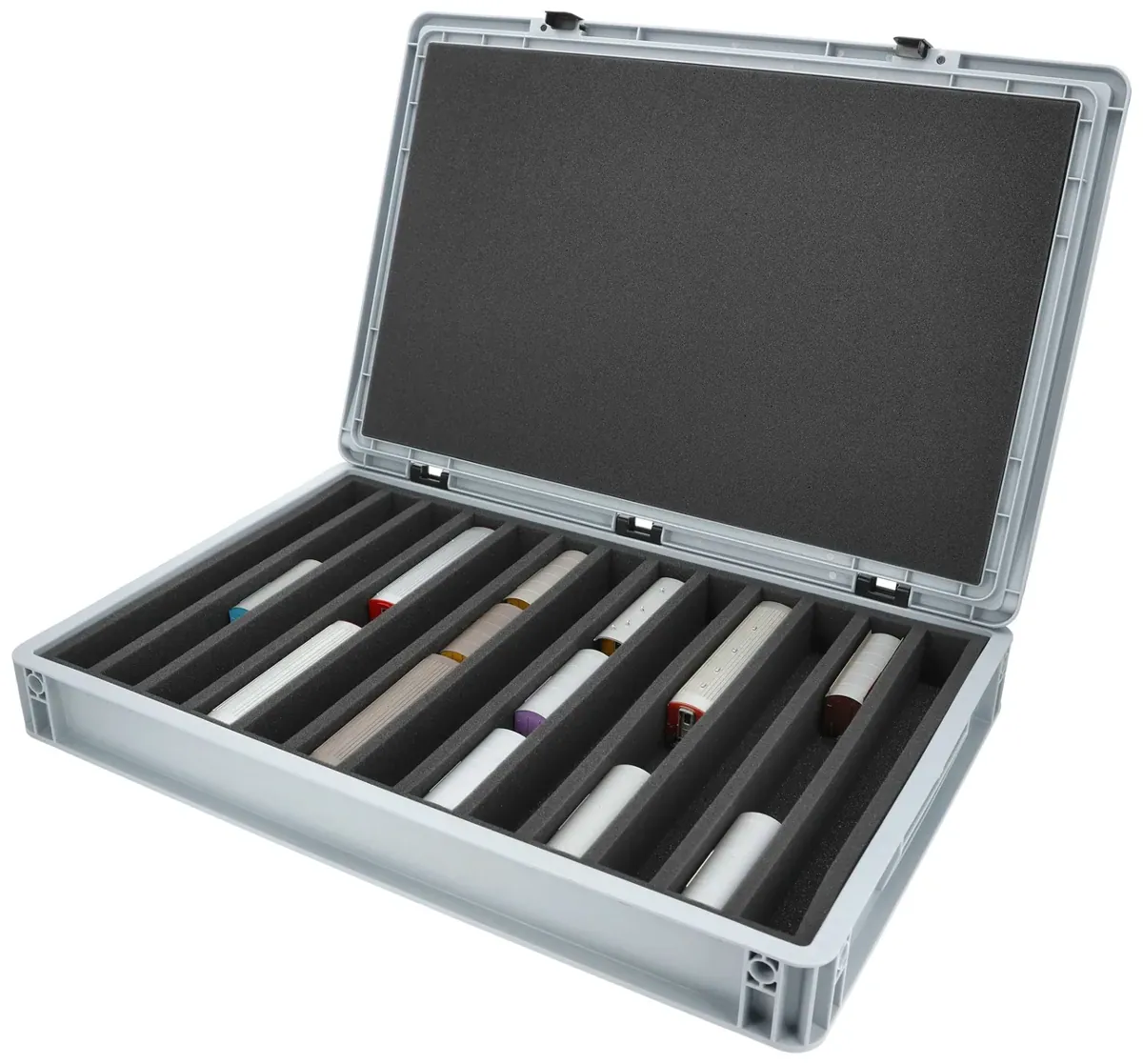 Feldherr Eurobox 60 x 40 cm Set for model railway - H0m scale - 13 compartments - foam insert for upright storage