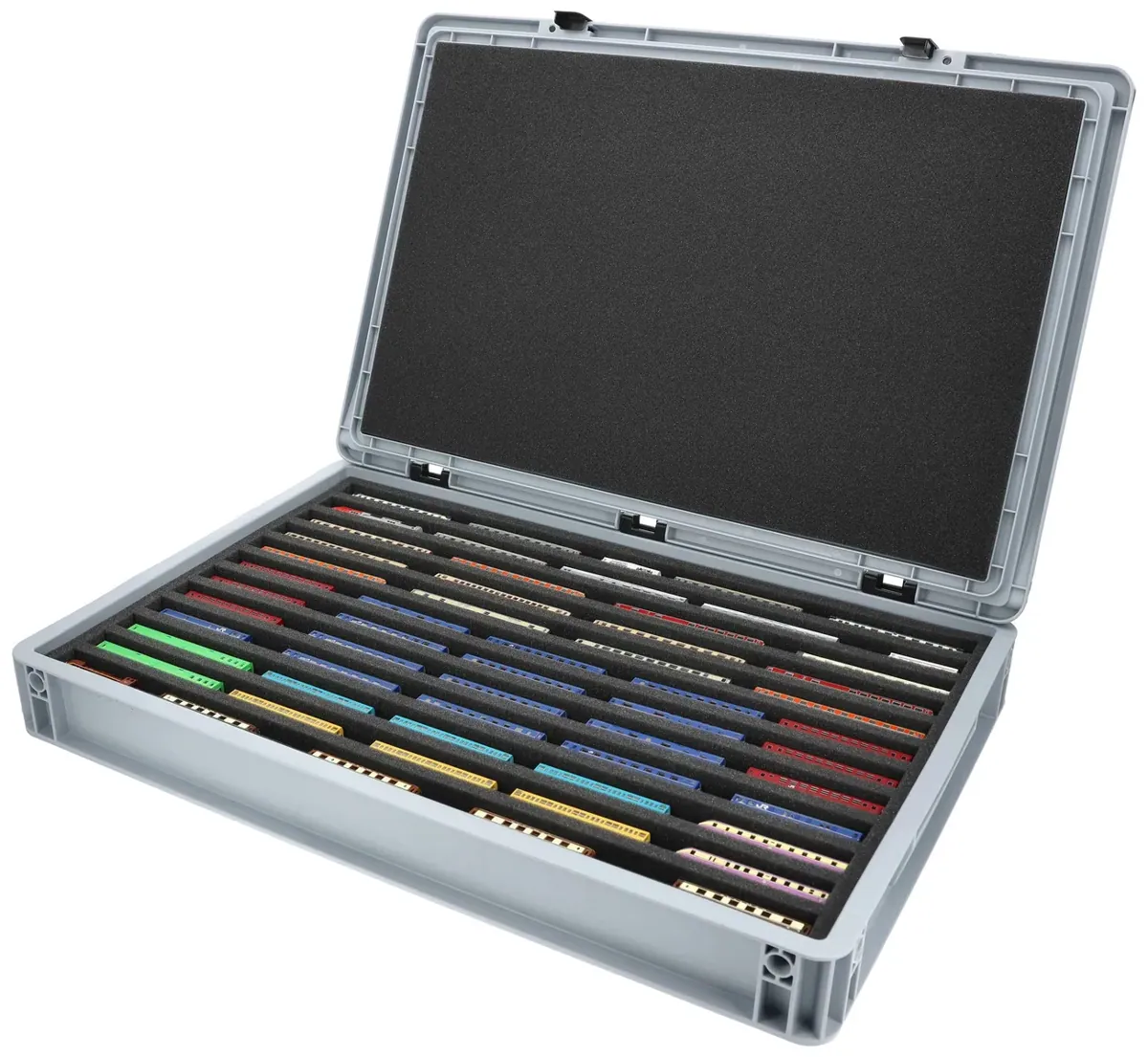 Feldherr Eurobox 60 x 40 cm Set for model railway - Z scale - 12 compartments - foam insert for horizontal storage