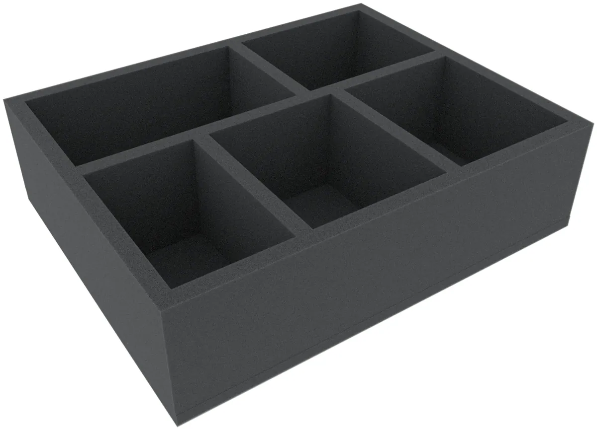 FSMFBQ095BO 95 mm Full-Size foam tray with 5 compartments
