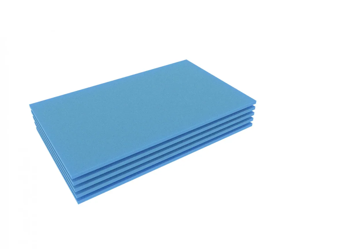 FS010Bblue5 5pcs. 345 mm x 275 mm x 10 mm colored foam for Shadowboard blue