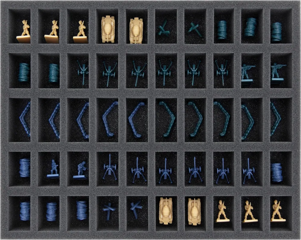 FS035A023 Feldherr foam tray for Memoir 44 - terrain and artillery - 50 compartments