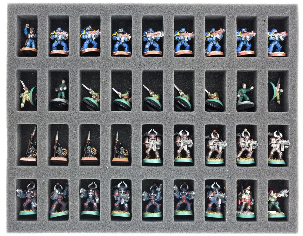 FS035A025 Full-Size foam tray for Warhammer Fantasy - 36 compartments