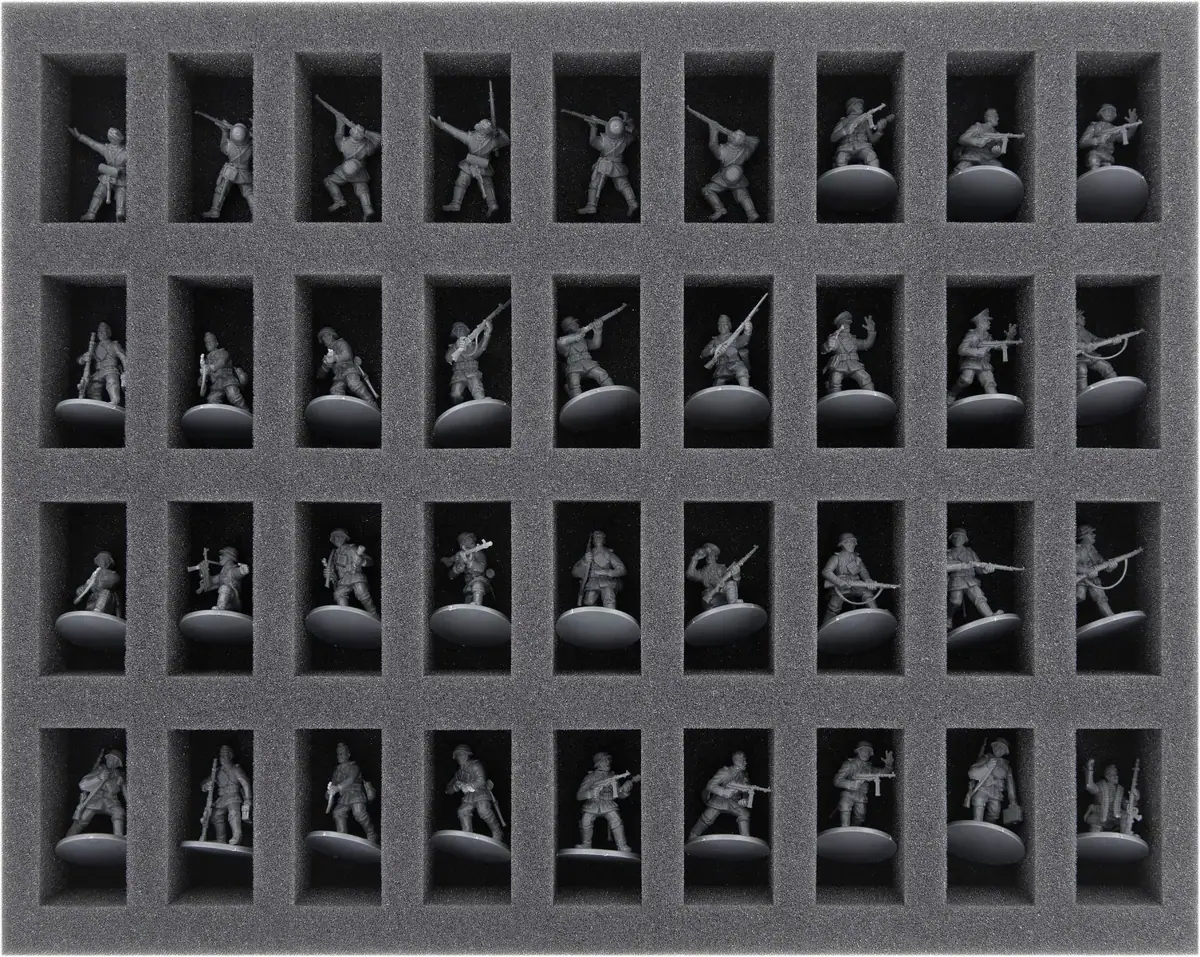 FS035BA02 Foam Tray for Bolt Action - 36 miniatures