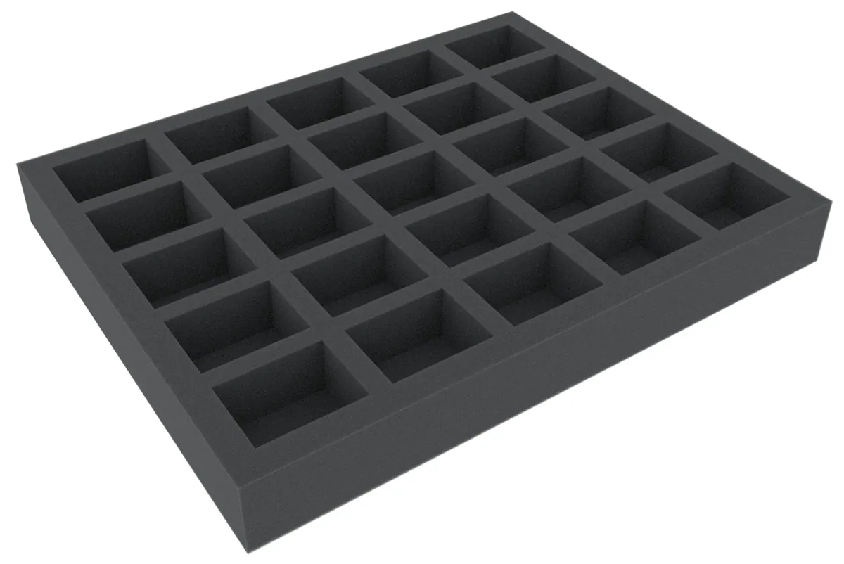 FS040A009 40 mm foam tray for miniatures in scale 1