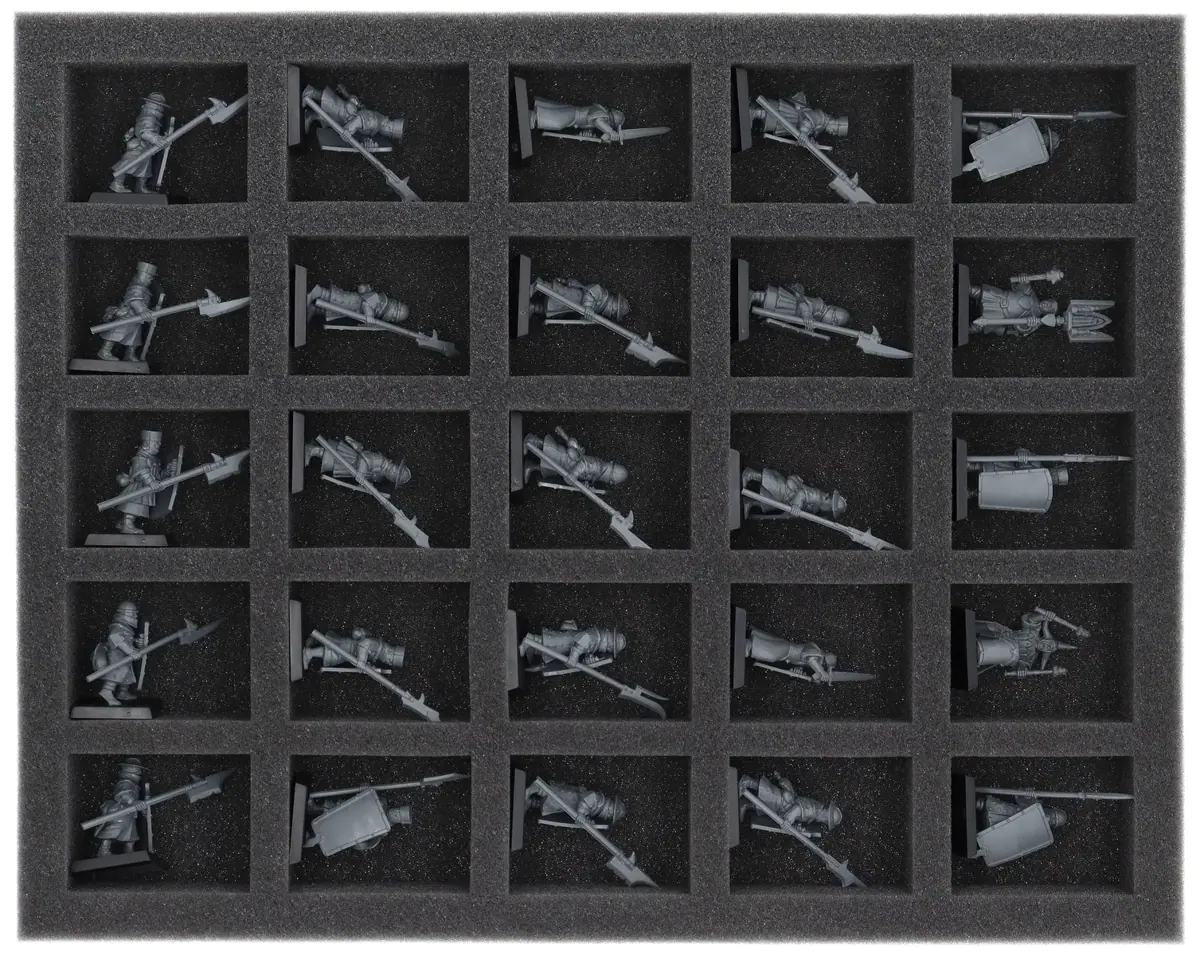 FS040A039 Feldherr foam tray for Kingdom of Bretonnia - 25 compartments
