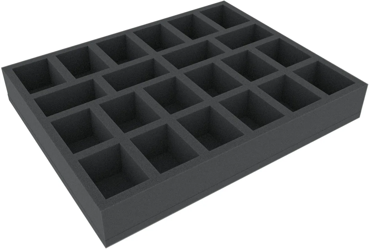 FS050A088 50 mm foam tray for miniatures in 1