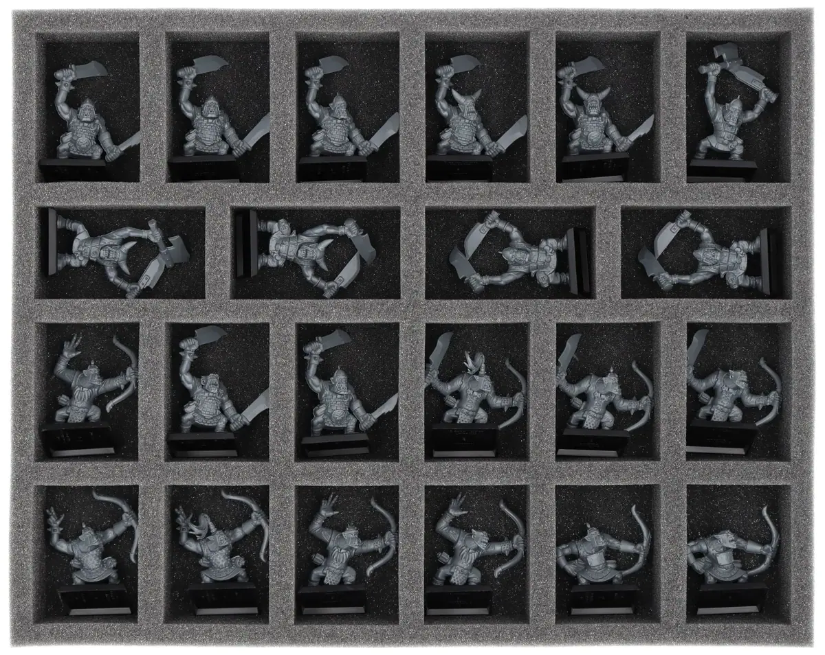FS050A119 Feldherr foam tray for Tribes of Orcs and Goblins - 22 compartments