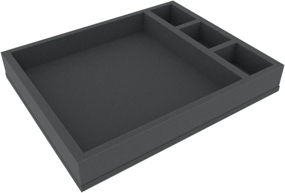 FS050I031BO 50 mm Full-Size foam tray with 4 compartments