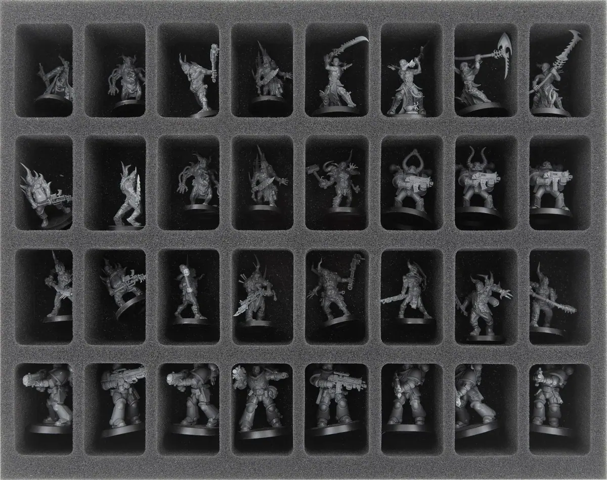 FS050WH31 50 mm foam tray for Warhammer - 32 compartments