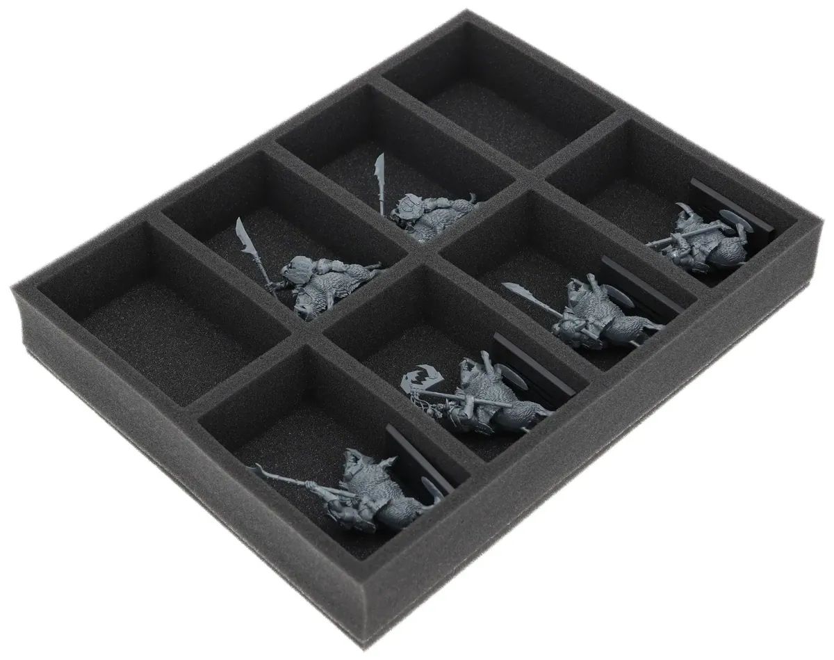 FS055A010 Feldherr foam tray for Orc & Goblin Tribes - 8 compartments
