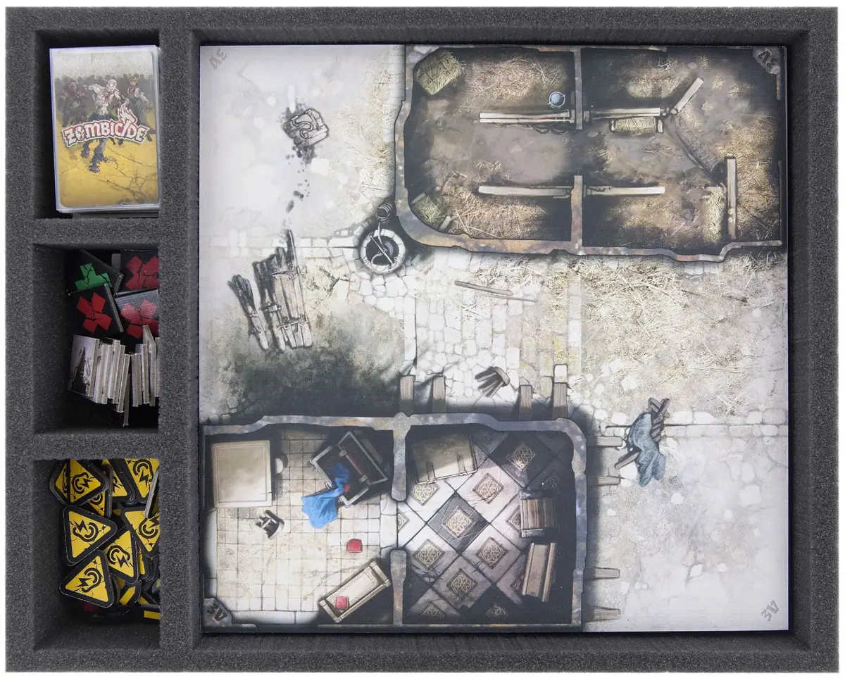 FS060A007 Feldherr Full-Size foam tray for Zombicide - 20 tiles
