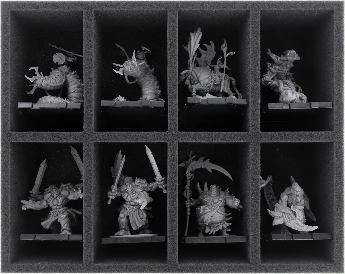 FS075A002 Feldherr foam tray for Runewars Miniatures Game - 8 compartments
