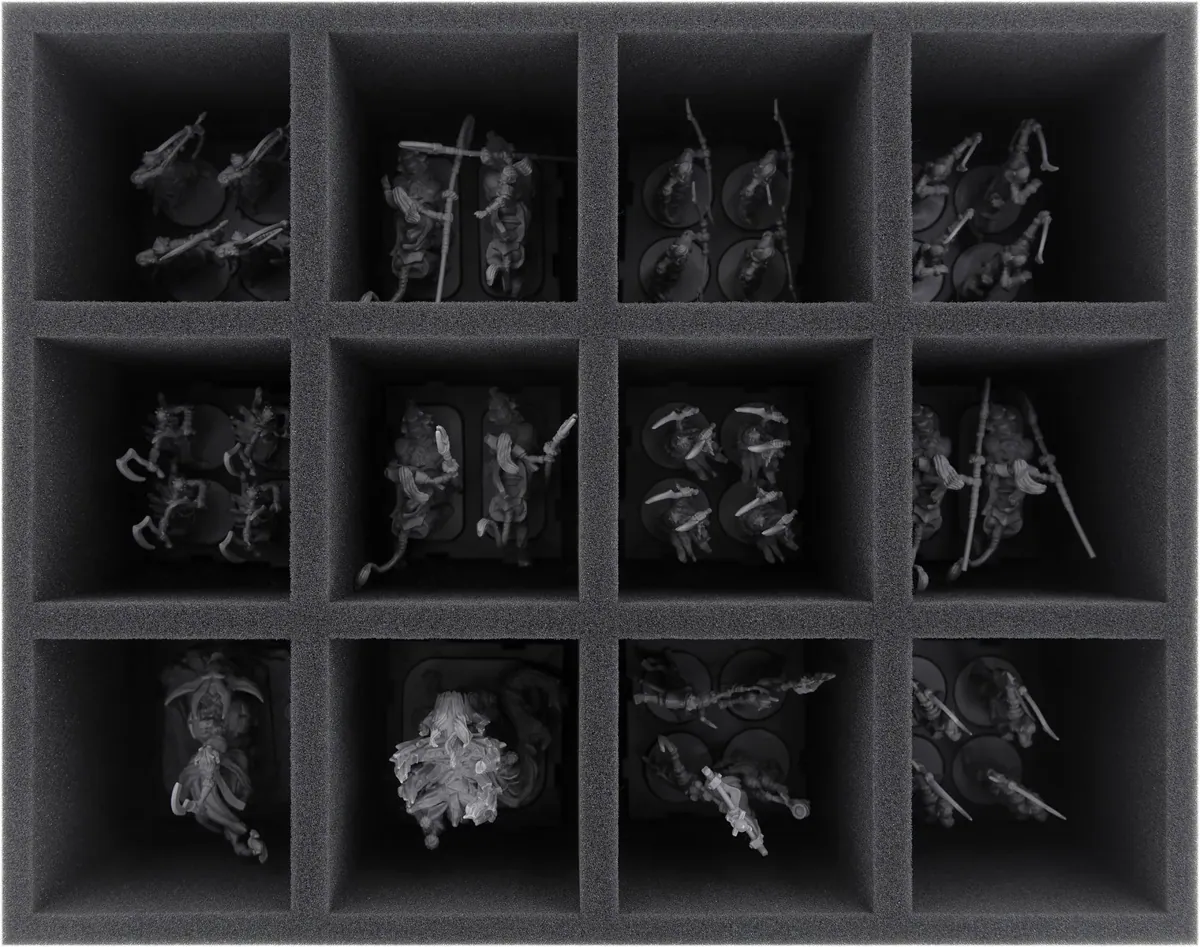 FS100A003 Feldherr foam tray for Runewars Miniatures Game - 12 compartments