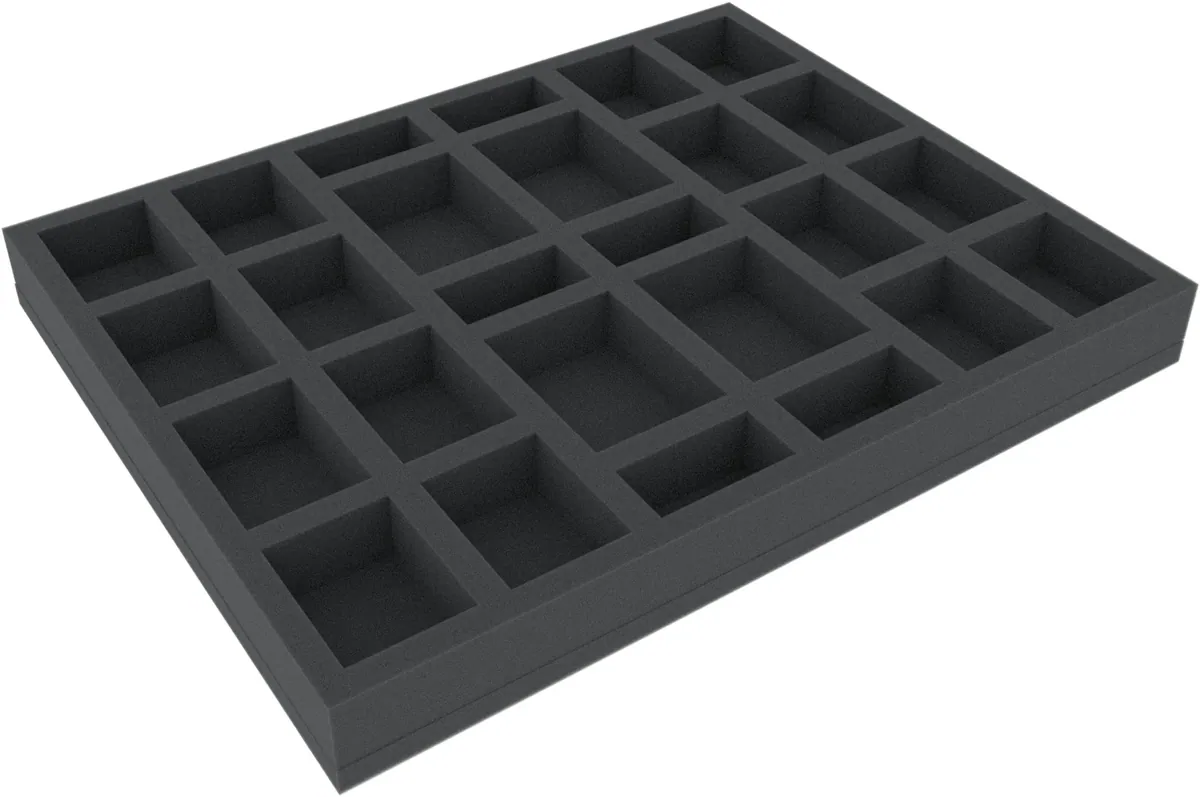 FSJQ035BO 35 mm full-size Figure Foam Tray with 26 slots