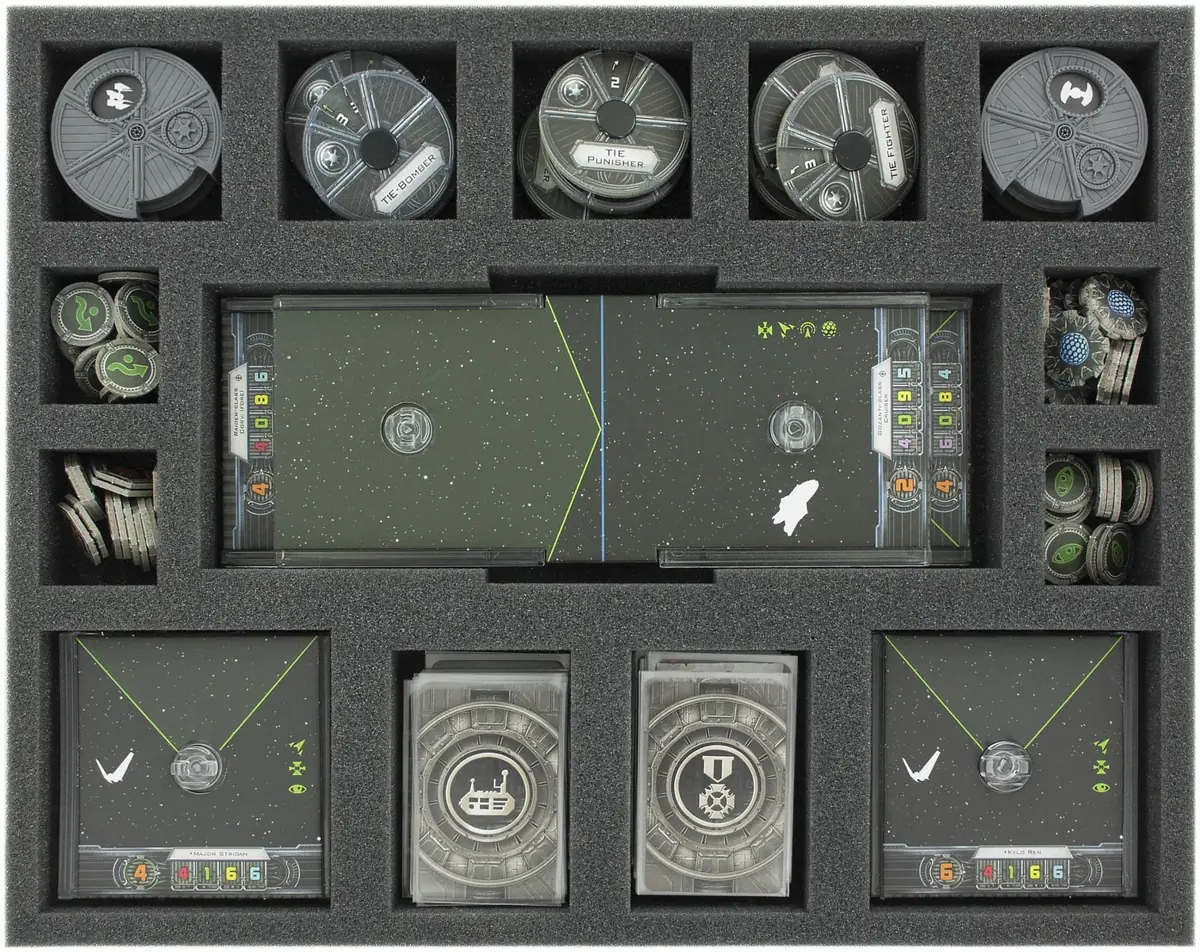 FSJV035BO 35 mm full-size Foam Tray for Star Wars X-WING accessories