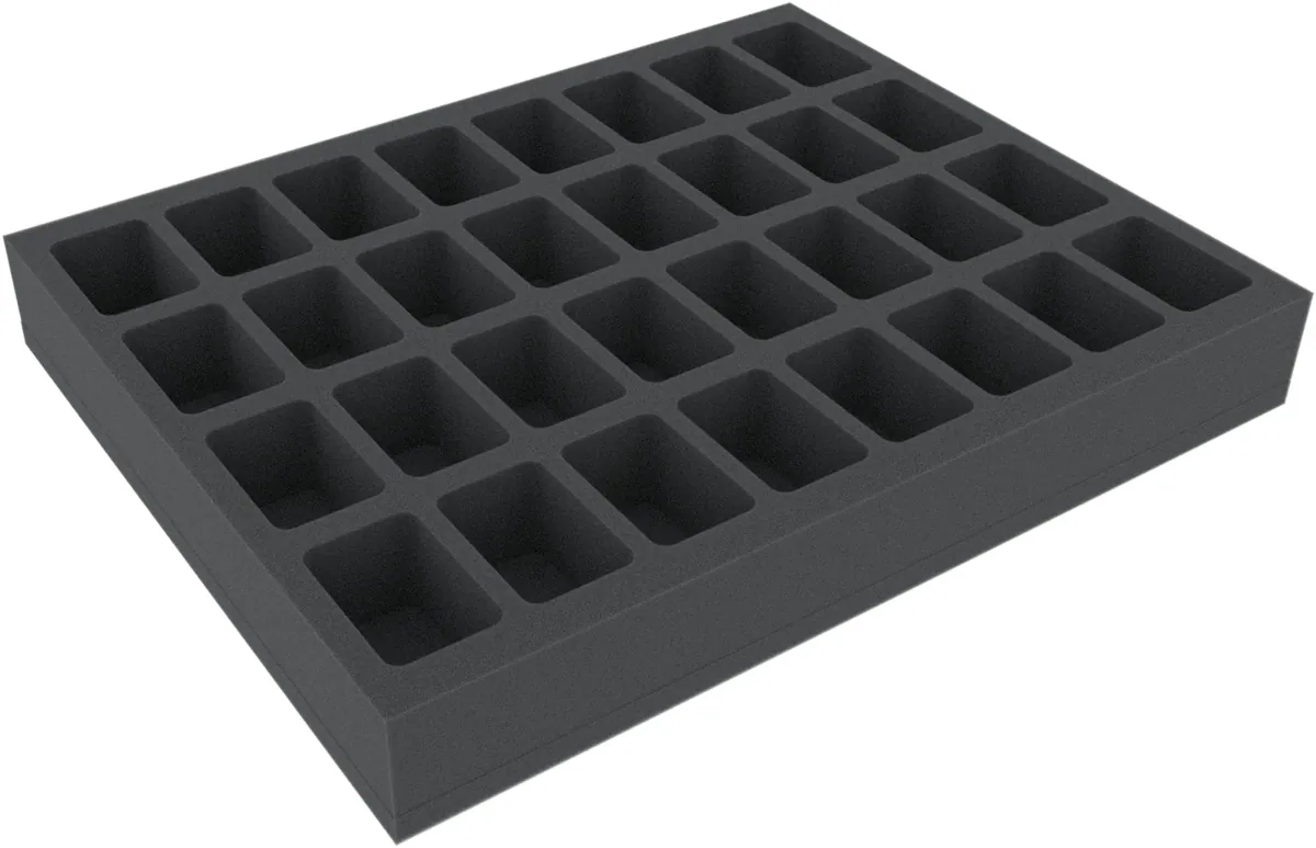 FSMEDS045BO 45 mm Full-Size foam tray with 32 compartments