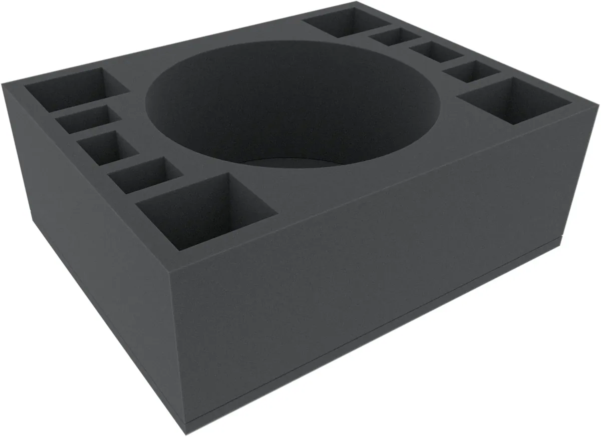 FSMEOT125BO 125 mm Full-Size foam tray with 11 compartments