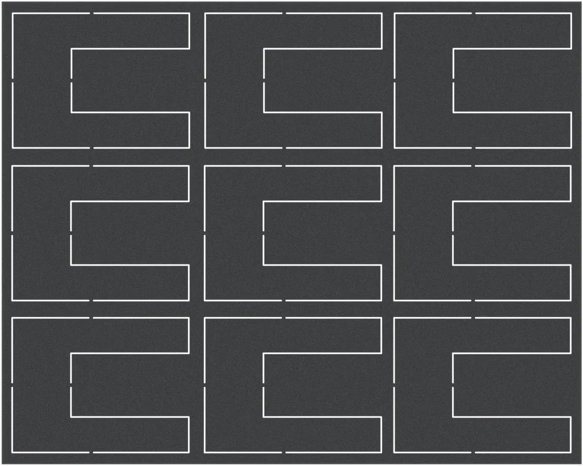 FSMEWR020 20 mm Full-Size foam tray with 10 punch-outs
