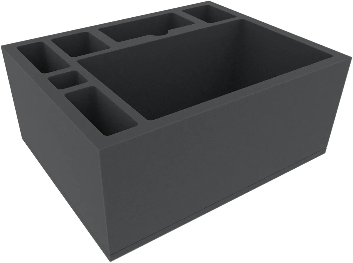 FSMFDE145BO 145 mm Full-Size foam tray with 7 compartments