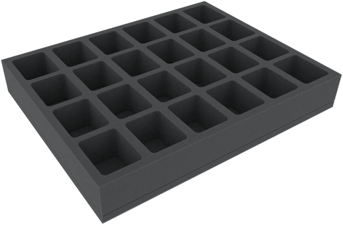FSMFEV050BO 50 mm Full-Size foam tray with 24 compartments