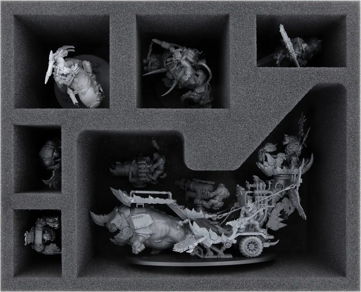 FSMFFO125BO Feldherr foam tray for Orks - Mozrog Skragbad + Kill Rig