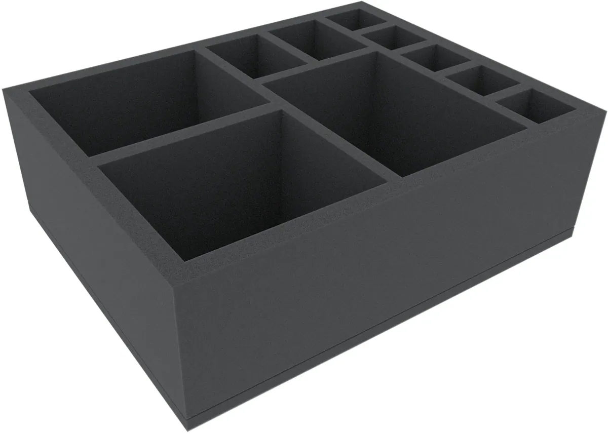 FSMFKV110BO 110 mm Full-Size foam tray with 10 compartments