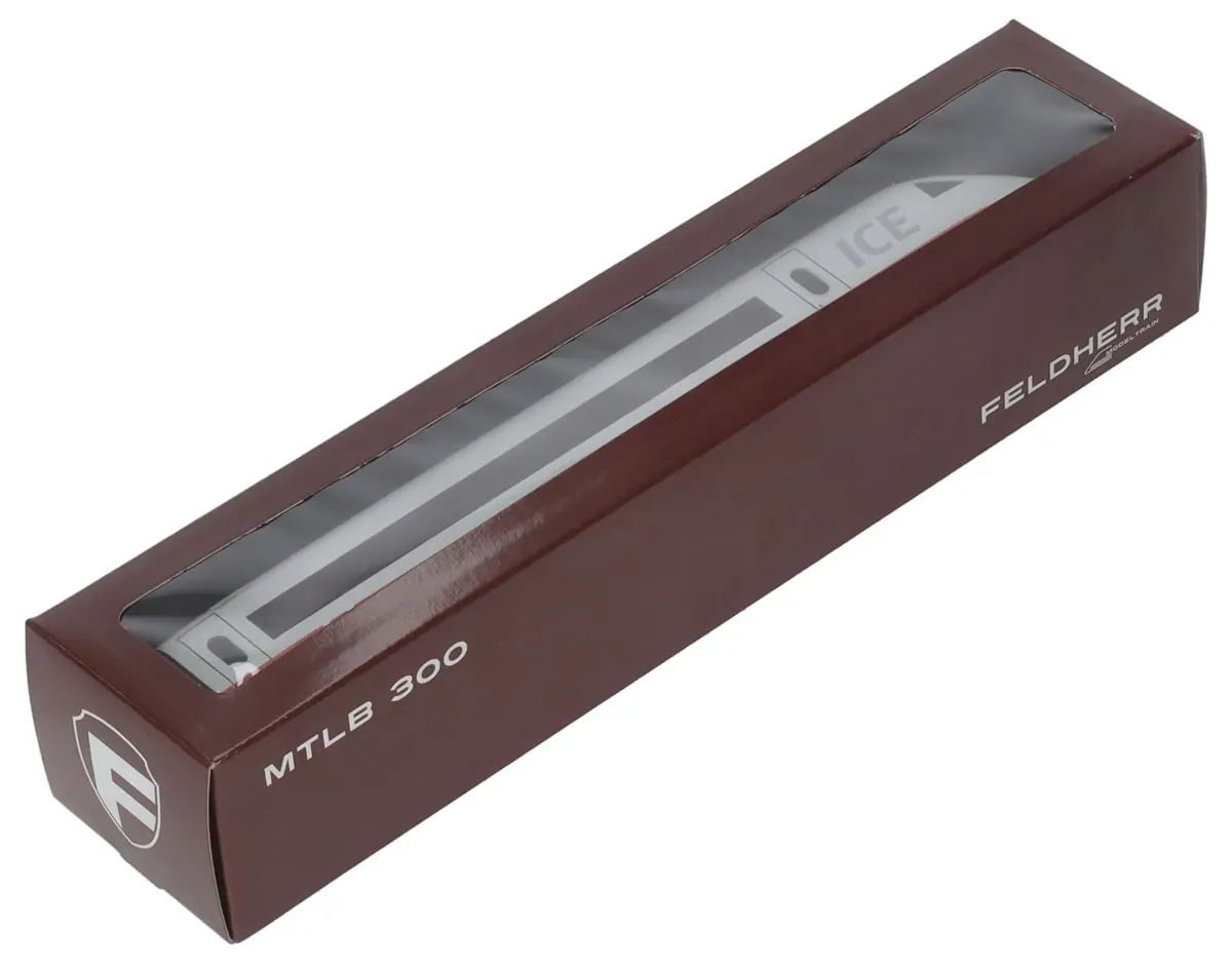 Feldherr MTLB300 open-fronted storage box, 290 x 60 x 50 mm, for model railways, locomotives and vehicles